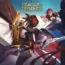 plusieurs champions de league of legends en action avec logo du jeu