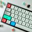 white green and blue computer keyboard
