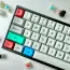 white green and blue computer keyboard